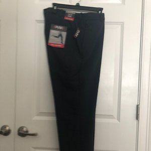 Van Heusen Flex Fit Flat Front Pant Slate Blue 36x29